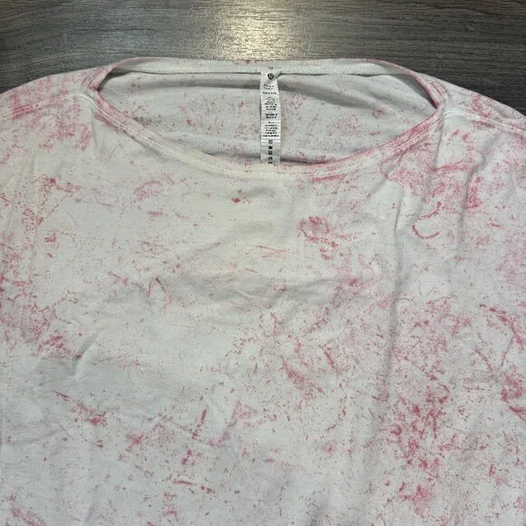 Lululemon Women's Back in Action Long Sleeve Shirt - White/Pink - Picture 3 of 7